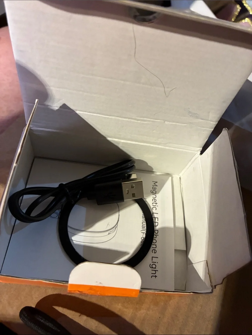 Magnetic LED Phone Light - black/White